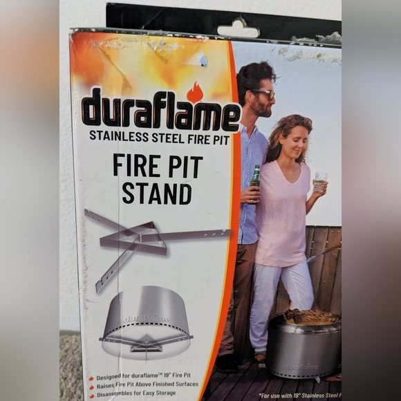Duraflame Smokeless Firepit 19" Stand Only No Fire Pit Outdoors Backyard Camping - Picture 3 of 7